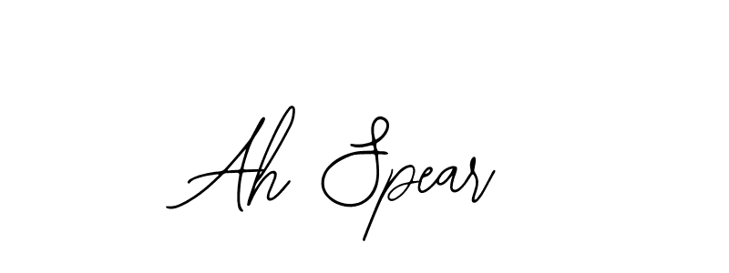 How to make Ah Spear signature? Bearetta-2O07w is a professional autograph style. Create handwritten signature for Ah Spear name. Ah Spear signature style 12 images and pictures png