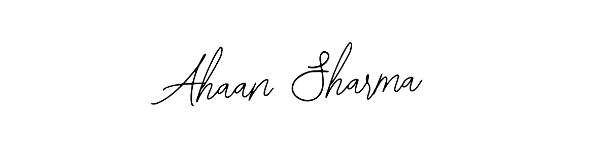 Use a signature maker to create a handwritten signature online. With this signature software, you can design (Bearetta-2O07w) your own signature for name Ahaan Sharma. Ahaan Sharma signature style 12 images and pictures png