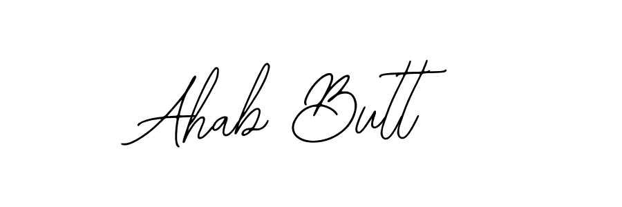 Also we have Ahab Butt name is the best signature style. Create professional handwritten signature collection using Bearetta-2O07w autograph style. Ahab Butt signature style 12 images and pictures png