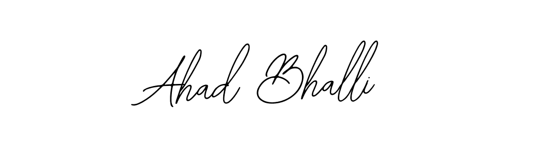 Ahad Bhalli stylish signature style. Best Handwritten Sign (Bearetta-2O07w) for my name. Handwritten Signature Collection Ideas for my name Ahad Bhalli. Ahad Bhalli signature style 12 images and pictures png