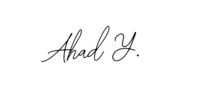 How to make Ahad Y. name signature. Use Bearetta-2O07w style for creating short signs online. This is the latest handwritten sign. Ahad Y. signature style 12 images and pictures png