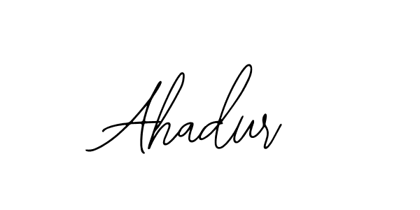 Similarly Bearetta-2O07w is the best handwritten signature design. Signature creator online .You can use it as an online autograph creator for name Ahadur. Ahadur signature style 12 images and pictures png