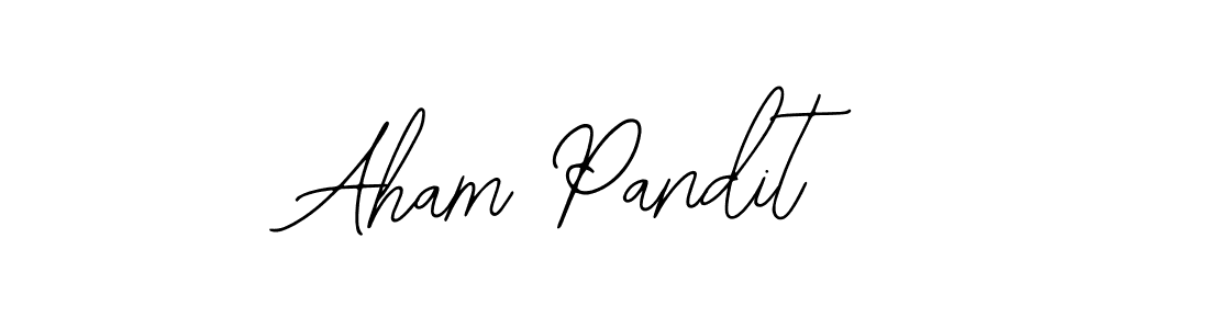 Make a beautiful signature design for name Aham Pandit. With this signature (Bearetta-2O07w) style, you can create a handwritten signature for free. Aham Pandit signature style 12 images and pictures png