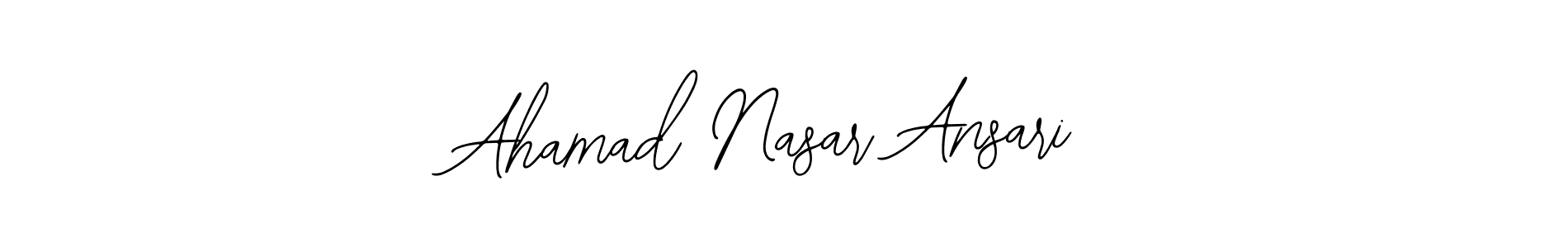 Also You can easily find your signature by using the search form. We will create Ahamad Nasar Ansari name handwritten signature images for you free of cost using Bearetta-2O07w sign style. Ahamad Nasar Ansari signature style 12 images and pictures png