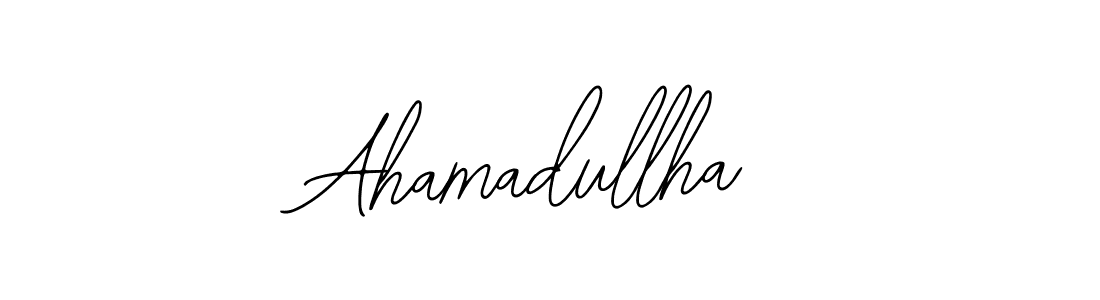 How to make Ahamadullha name signature. Use Bearetta-2O07w style for creating short signs online. This is the latest handwritten sign. Ahamadullha signature style 12 images and pictures png