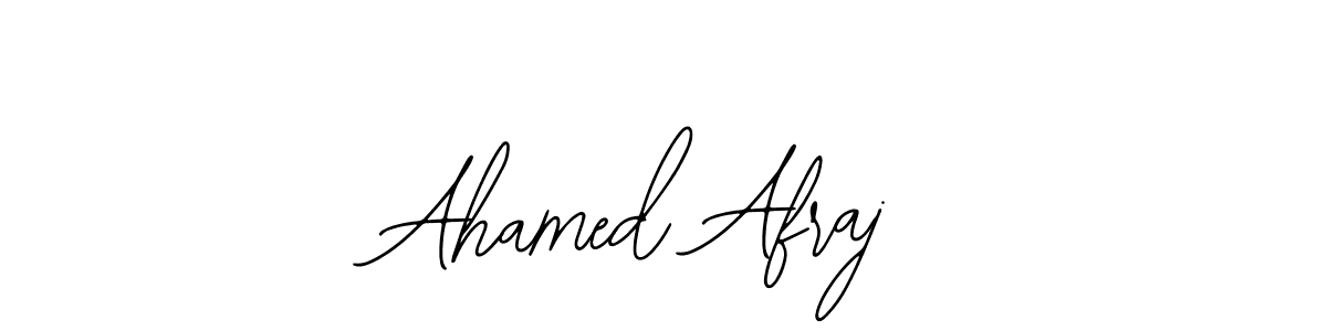 How to make Ahamed Afraj signature? Bearetta-2O07w is a professional autograph style. Create handwritten signature for Ahamed Afraj name. Ahamed Afraj signature style 12 images and pictures png