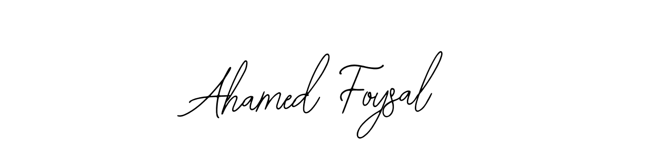 Create a beautiful signature design for name Ahamed Foysal. With this signature (Bearetta-2O07w) fonts, you can make a handwritten signature for free. Ahamed Foysal signature style 12 images and pictures png