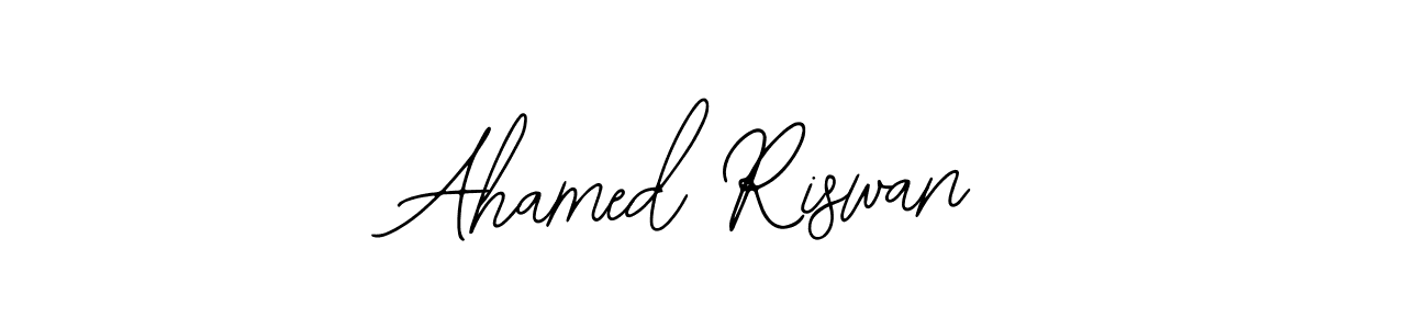 Similarly Bearetta-2O07w is the best handwritten signature design. Signature creator online .You can use it as an online autograph creator for name Ahamed Riswan. Ahamed Riswan signature style 12 images and pictures png