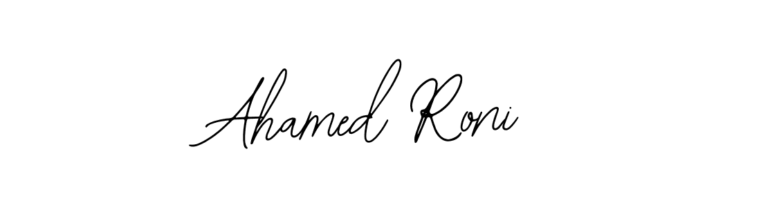 Design your own signature with our free online signature maker. With this signature software, you can create a handwritten (Bearetta-2O07w) signature for name Ahamed Roni. Ahamed Roni signature style 12 images and pictures png