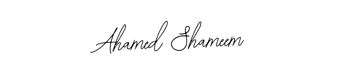 Ahamed Shameem stylish signature style. Best Handwritten Sign (Bearetta-2O07w) for my name. Handwritten Signature Collection Ideas for my name Ahamed Shameem. Ahamed Shameem signature style 12 images and pictures png