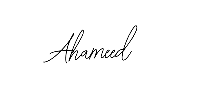 How to make Ahameed name signature. Use Bearetta-2O07w style for creating short signs online. This is the latest handwritten sign. Ahameed signature style 12 images and pictures png