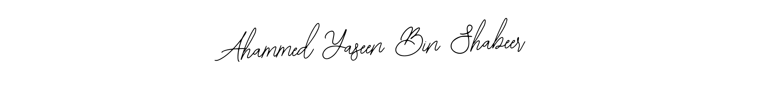 How to make Ahammed Yaseen Bin Shabeer signature? Bearetta-2O07w is a professional autograph style. Create handwritten signature for Ahammed Yaseen Bin Shabeer name. Ahammed Yaseen Bin Shabeer signature style 12 images and pictures png