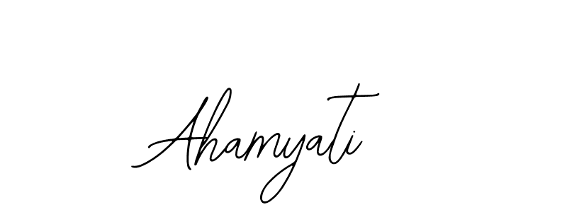 The best way (Bearetta-2O07w) to make a short signature is to pick only two or three words in your name. The name Ahamyati include a total of six letters. For converting this name. Ahamyati signature style 12 images and pictures png