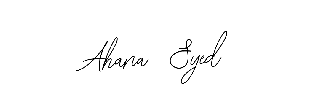 See photos of Ahana  Syed official signature by Spectra . Check more albums & portfolios. Read reviews & check more about Bearetta-2O07w font. Ahana  Syed signature style 12 images and pictures png