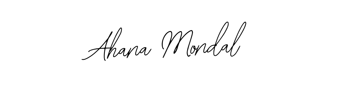 Also You can easily find your signature by using the search form. We will create Ahana Mondal name handwritten signature images for you free of cost using Bearetta-2O07w sign style. Ahana Mondal signature style 12 images and pictures png
