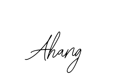 Design your own signature with our free online signature maker. With this signature software, you can create a handwritten (Bearetta-2O07w) signature for name Ahang. Ahang signature style 12 images and pictures png