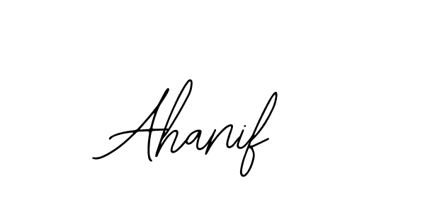 The best way (Bearetta-2O07w) to make a short signature is to pick only two or three words in your name. The name Ahanif include a total of six letters. For converting this name. Ahanif signature style 12 images and pictures png
