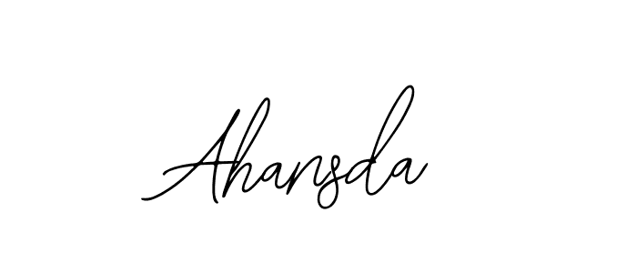 The best way (Bearetta-2O07w) to make a short signature is to pick only two or three words in your name. The name Ahansda include a total of six letters. For converting this name. Ahansda signature style 12 images and pictures png