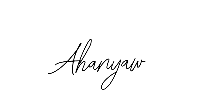Ahanyaw stylish signature style. Best Handwritten Sign (Bearetta-2O07w) for my name. Handwritten Signature Collection Ideas for my name Ahanyaw. Ahanyaw signature style 12 images and pictures png