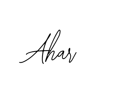 How to make Ahar name signature. Use Bearetta-2O07w style for creating short signs online. This is the latest handwritten sign. Ahar signature style 12 images and pictures png