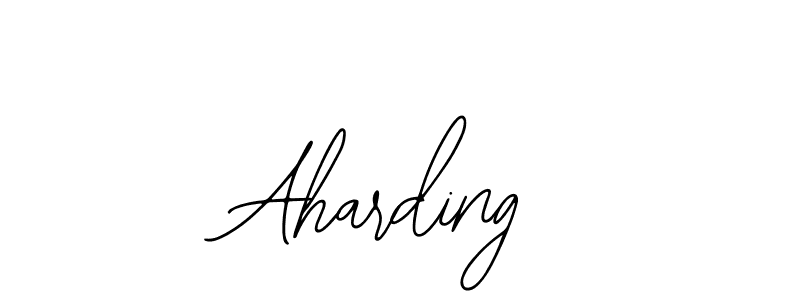 Use a signature maker to create a handwritten signature online. With this signature software, you can design (Bearetta-2O07w) your own signature for name Aharding. Aharding signature style 12 images and pictures png