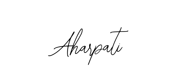 How to make Aharpati name signature. Use Bearetta-2O07w style for creating short signs online. This is the latest handwritten sign. Aharpati signature style 12 images and pictures png