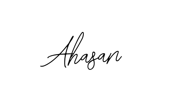 Design your own signature with our free online signature maker. With this signature software, you can create a handwritten (Bearetta-2O07w) signature for name Ahasan. Ahasan signature style 12 images and pictures png