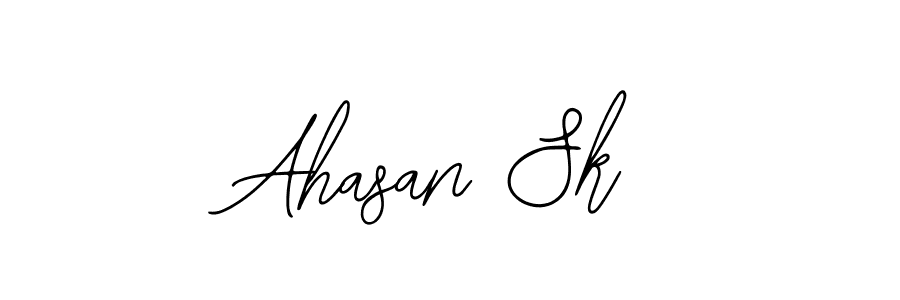 Use a signature maker to create a handwritten signature online. With this signature software, you can design (Bearetta-2O07w) your own signature for name Ahasan Sk. Ahasan Sk signature style 12 images and pictures png