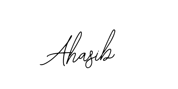 Use a signature maker to create a handwritten signature online. With this signature software, you can design (Bearetta-2O07w) your own signature for name Ahasib. Ahasib signature style 12 images and pictures png