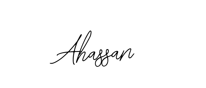 The best way (Bearetta-2O07w) to make a short signature is to pick only two or three words in your name. The name Ahassan include a total of six letters. For converting this name. Ahassan signature style 12 images and pictures png