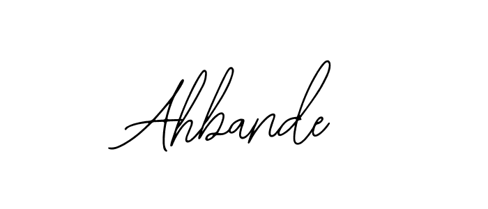 Also You can easily find your signature by using the search form. We will create Ahbande name handwritten signature images for you free of cost using Bearetta-2O07w sign style. Ahbande signature style 12 images and pictures png