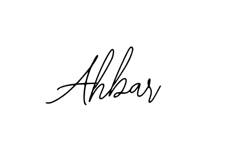 How to make Ahbar signature? Bearetta-2O07w is a professional autograph style. Create handwritten signature for Ahbar name. Ahbar signature style 12 images and pictures png