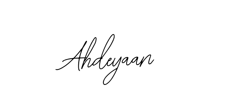 How to Draw Ahdeyaan signature style? Bearetta-2O07w is a latest design signature styles for name Ahdeyaan. Ahdeyaan signature style 12 images and pictures png