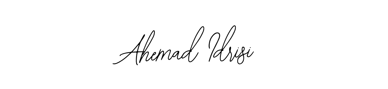 How to make Ahemad Idrisi name signature. Use Bearetta-2O07w style for creating short signs online. This is the latest handwritten sign. Ahemad Idrisi signature style 12 images and pictures png