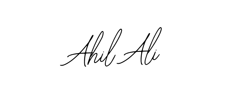 Also You can easily find your signature by using the search form. We will create Ahil Ali name handwritten signature images for you free of cost using Bearetta-2O07w sign style. Ahil Ali signature style 12 images and pictures png