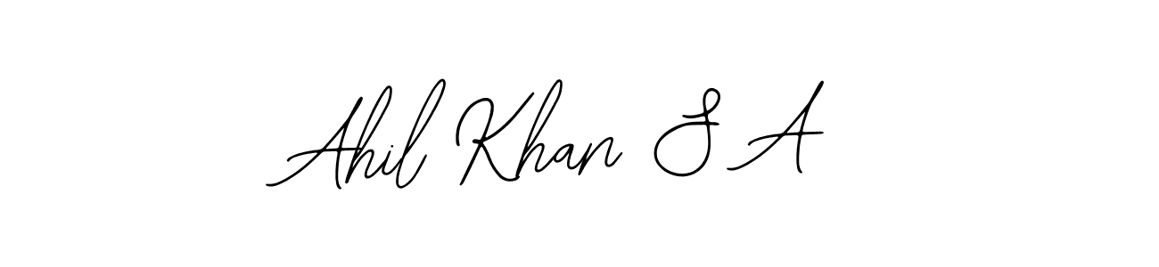 Best and Professional Signature Style for Ahil Khan S A. Bearetta-2O07w Best Signature Style Collection. Ahil Khan S A signature style 12 images and pictures png