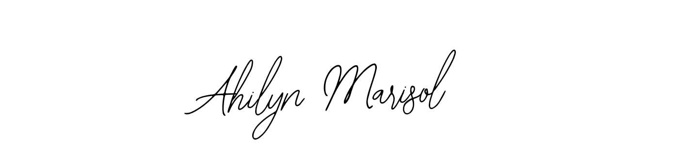 How to make Ahilyn Marisol name signature. Use Bearetta-2O07w style for creating short signs online. This is the latest handwritten sign. Ahilyn Marisol signature style 12 images and pictures png