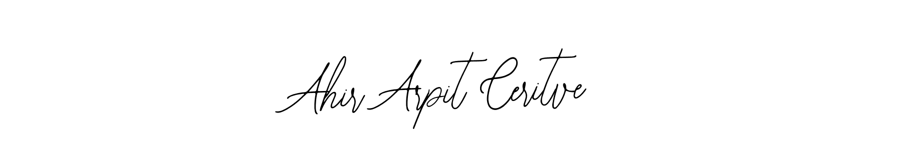 Design your own signature with our free online signature maker. With this signature software, you can create a handwritten (Bearetta-2O07w) signature for name Ahir Arpit Ceritve. Ahir Arpit Ceritve signature style 12 images and pictures png