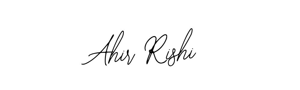 How to make Ahir Rishi signature? Bearetta-2O07w is a professional autograph style. Create handwritten signature for Ahir Rishi name. Ahir Rishi signature style 12 images and pictures png