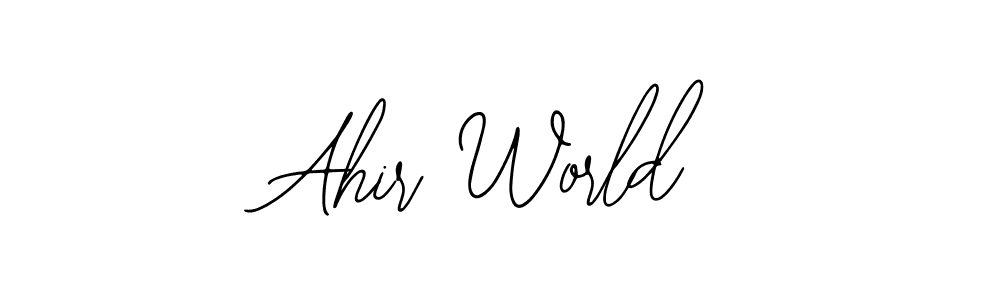 You can use this online signature creator to create a handwritten signature for the name Ahir World. This is the best online autograph maker. Ahir World signature style 12 images and pictures png