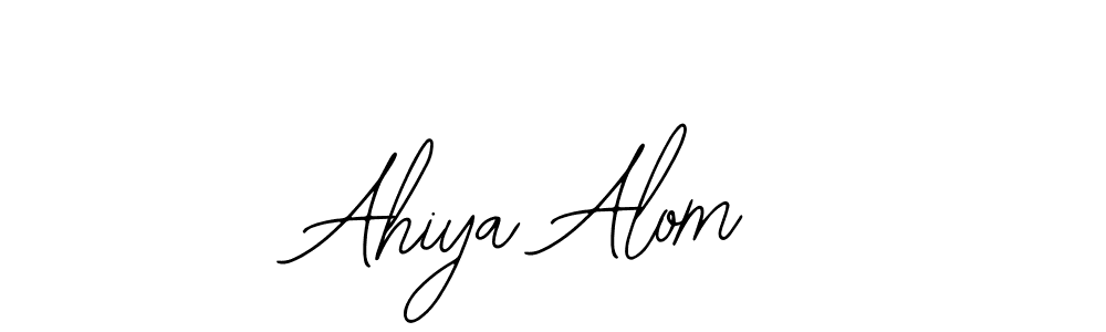 Design your own signature with our free online signature maker. With this signature software, you can create a handwritten (Bearetta-2O07w) signature for name Ahiya Alom. Ahiya Alom signature style 12 images and pictures png