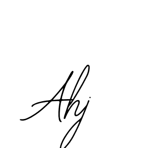 Design your own signature with our free online signature maker. With this signature software, you can create a handwritten (Bearetta-2O07w) signature for name Ahj. Ahj signature style 12 images and pictures png