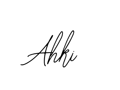 You should practise on your own different ways (Bearetta-2O07w) to write your name (Ahki) in signature. don't let someone else do it for you. Ahki signature style 12 images and pictures png