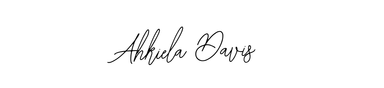 if you are searching for the best signature style for your name Ahkiela Davis. so please give up your signature search. here we have designed multiple signature styles  using Bearetta-2O07w. Ahkiela Davis signature style 12 images and pictures png