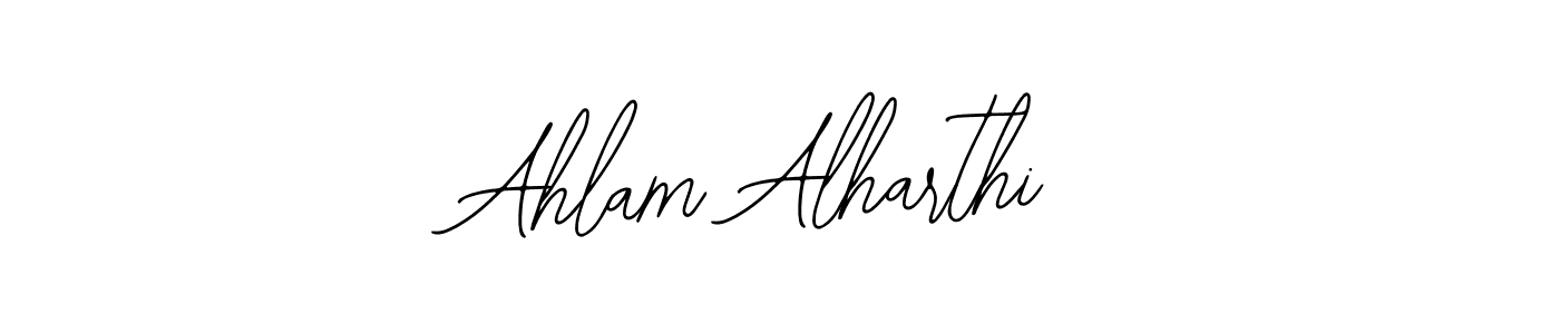 How to make Ahlam Alharthi name signature. Use Bearetta-2O07w style for creating short signs online. This is the latest handwritten sign. Ahlam Alharthi signature style 12 images and pictures png