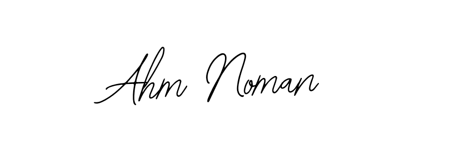 Make a short Ahm Noman signature style. Manage your documents anywhere anytime using Bearetta-2O07w. Create and add eSignatures, submit forms, share and send files easily. Ahm Noman signature style 12 images and pictures png