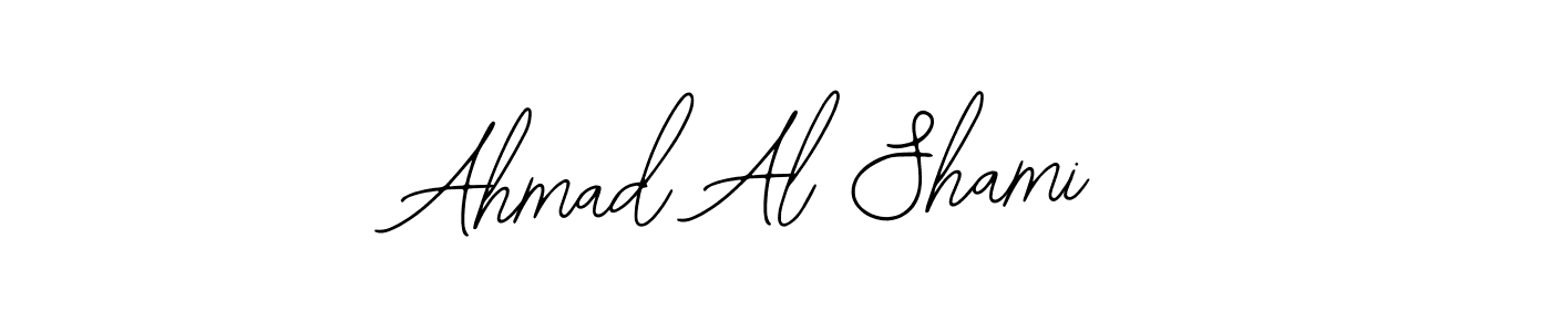 Use a signature maker to create a handwritten signature online. With this signature software, you can design (Bearetta-2O07w) your own signature for name Ahmad Al Shami. Ahmad Al Shami signature style 12 images and pictures png