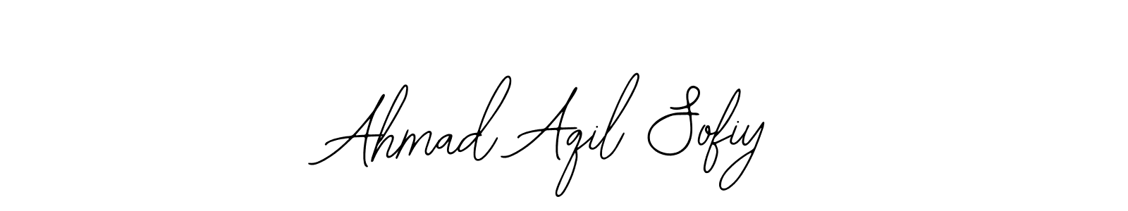 Use a signature maker to create a handwritten signature online. With this signature software, you can design (Bearetta-2O07w) your own signature for name Ahmad Aqil Sofiy. Ahmad Aqil Sofiy signature style 12 images and pictures png