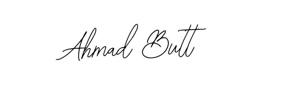 Similarly Bearetta-2O07w is the best handwritten signature design. Signature creator online .You can use it as an online autograph creator for name Ahmad Butt. Ahmad Butt signature style 12 images and pictures png