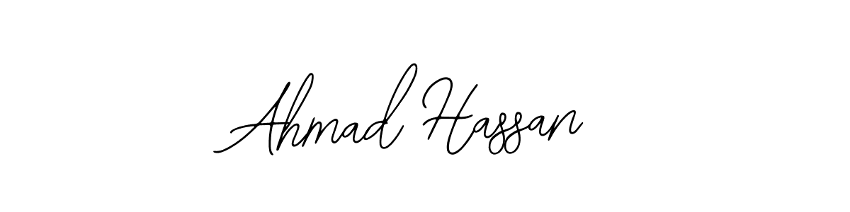 Make a beautiful signature design for name Ahmad Hassan. With this signature (Bearetta-2O07w) style, you can create a handwritten signature for free. Ahmad Hassan signature style 12 images and pictures png